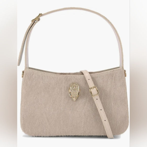 NWT Kurt Geiger London Bond Genuine Calf Hair Shoulder Bag - Picture 1 of 9